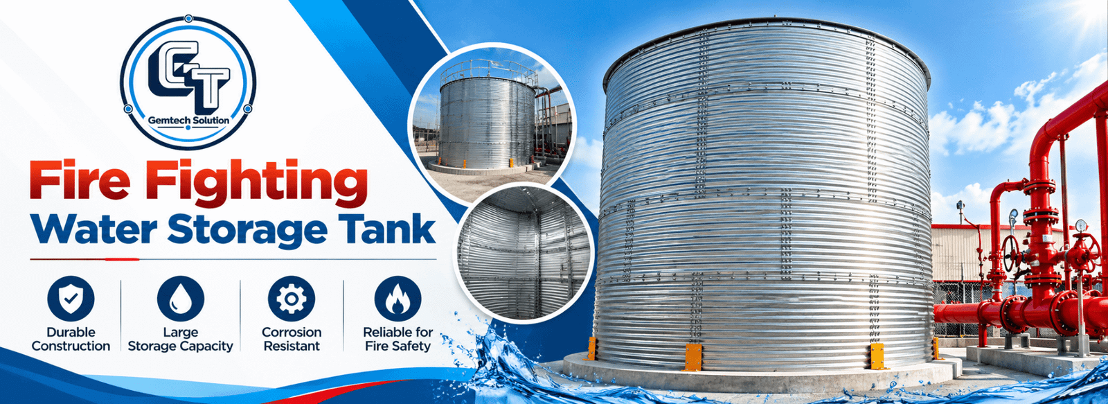 Fire Fighting Water Storage Tank